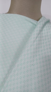 Jaquard Rayon Mint/Ivory STO1062